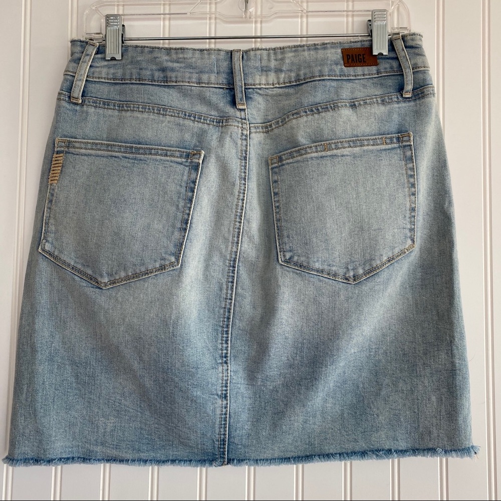 PAIGE light wash denim skirt SIZE 27 - Picture 2 of 8